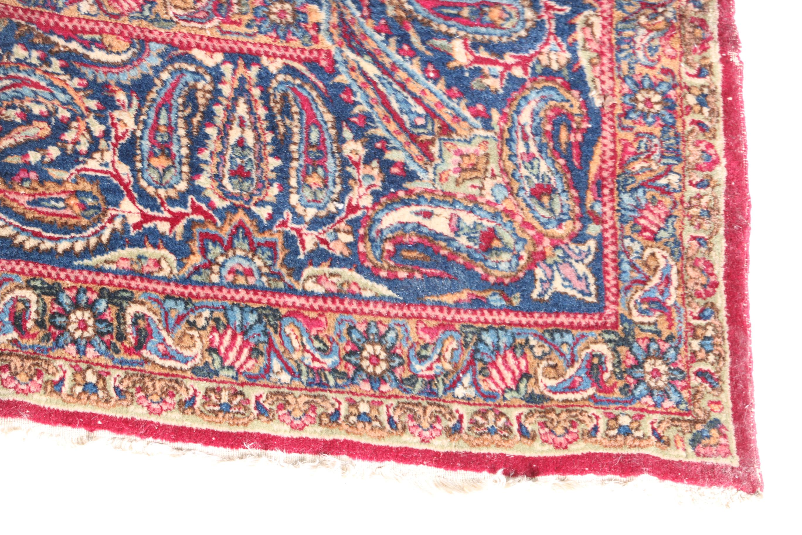 Excellent Hand-Knotted Antique Kerman Area Rug Circa 1920