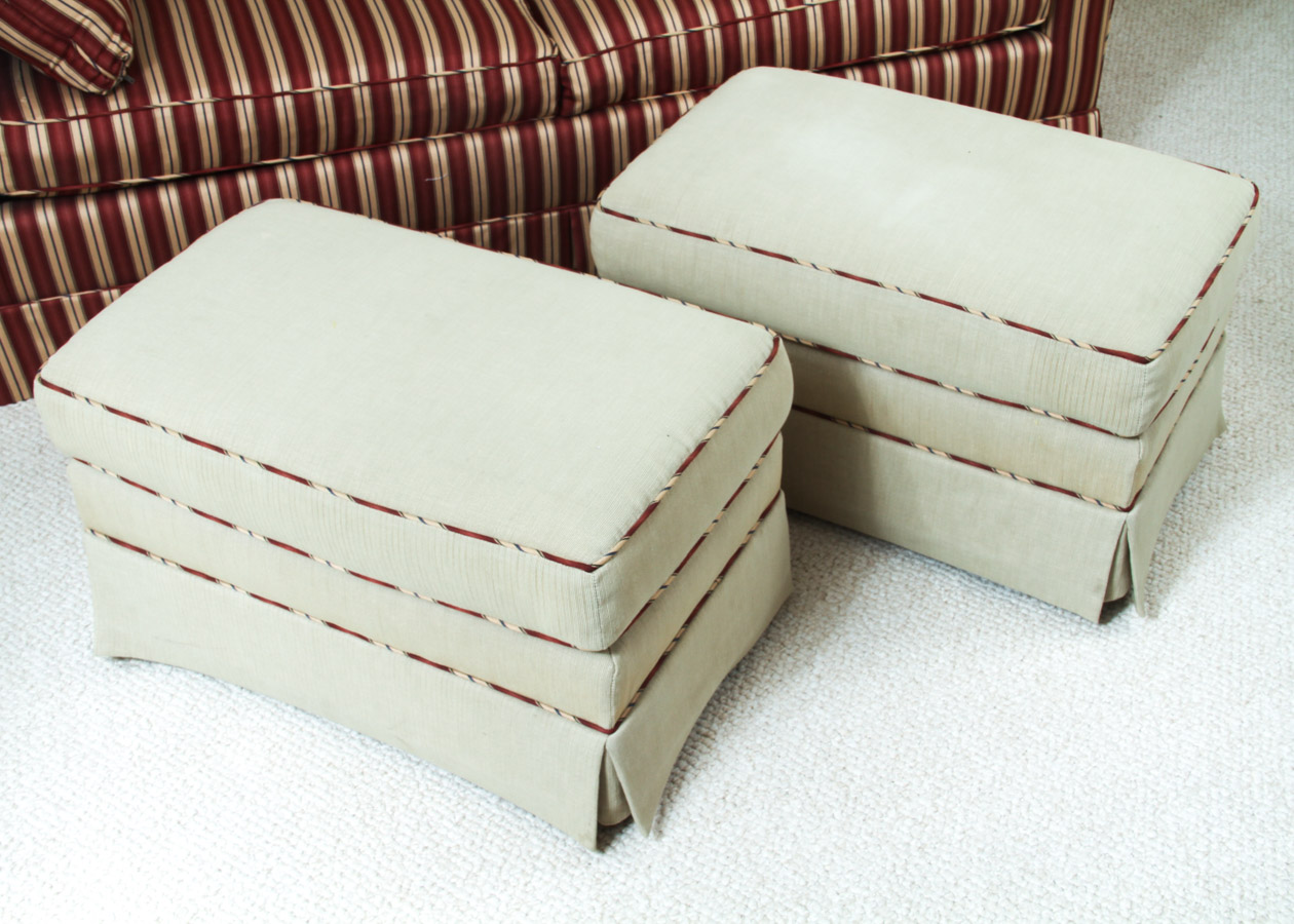 Sofa Sleeper with Two Ottomans