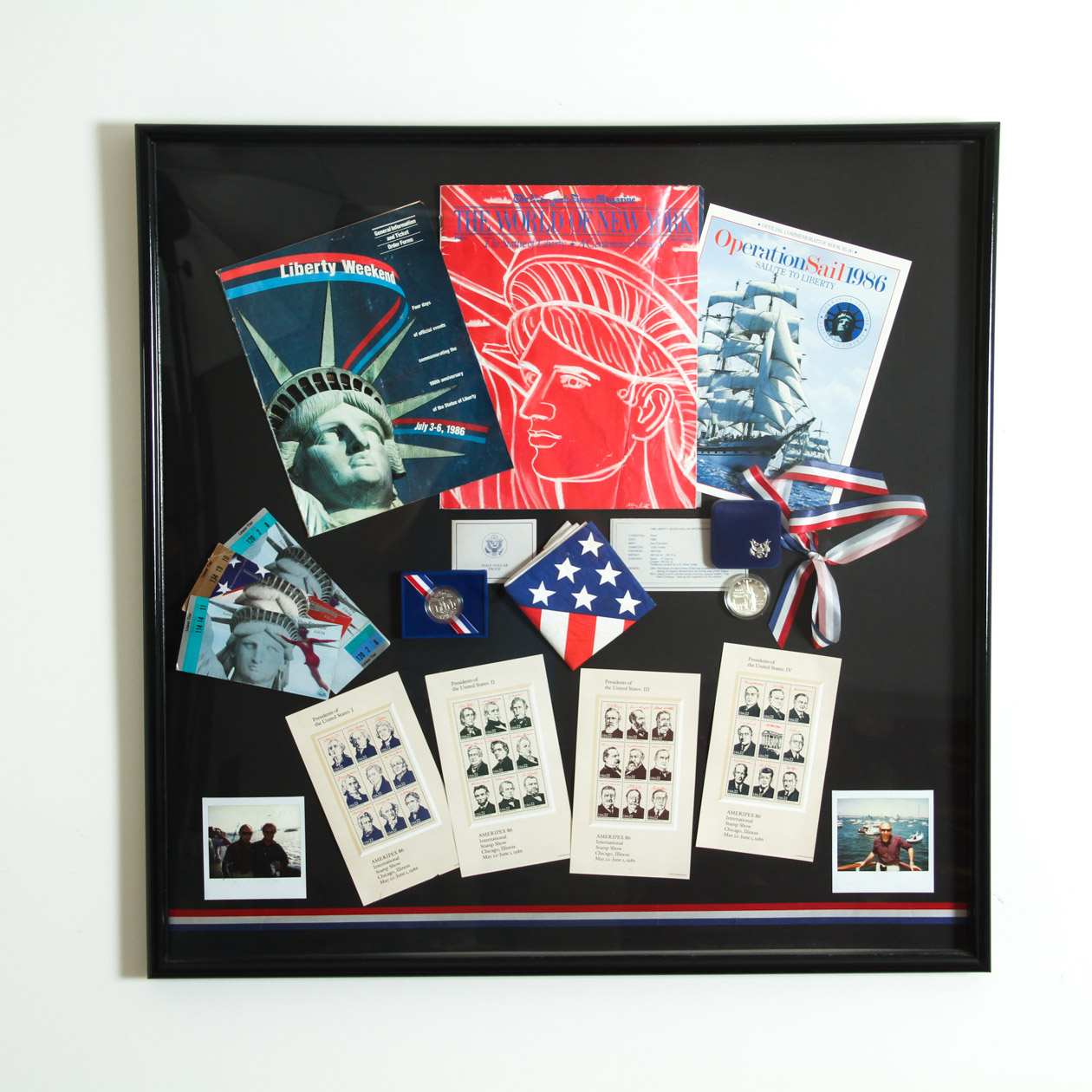 Framed Memorabilia from 1986