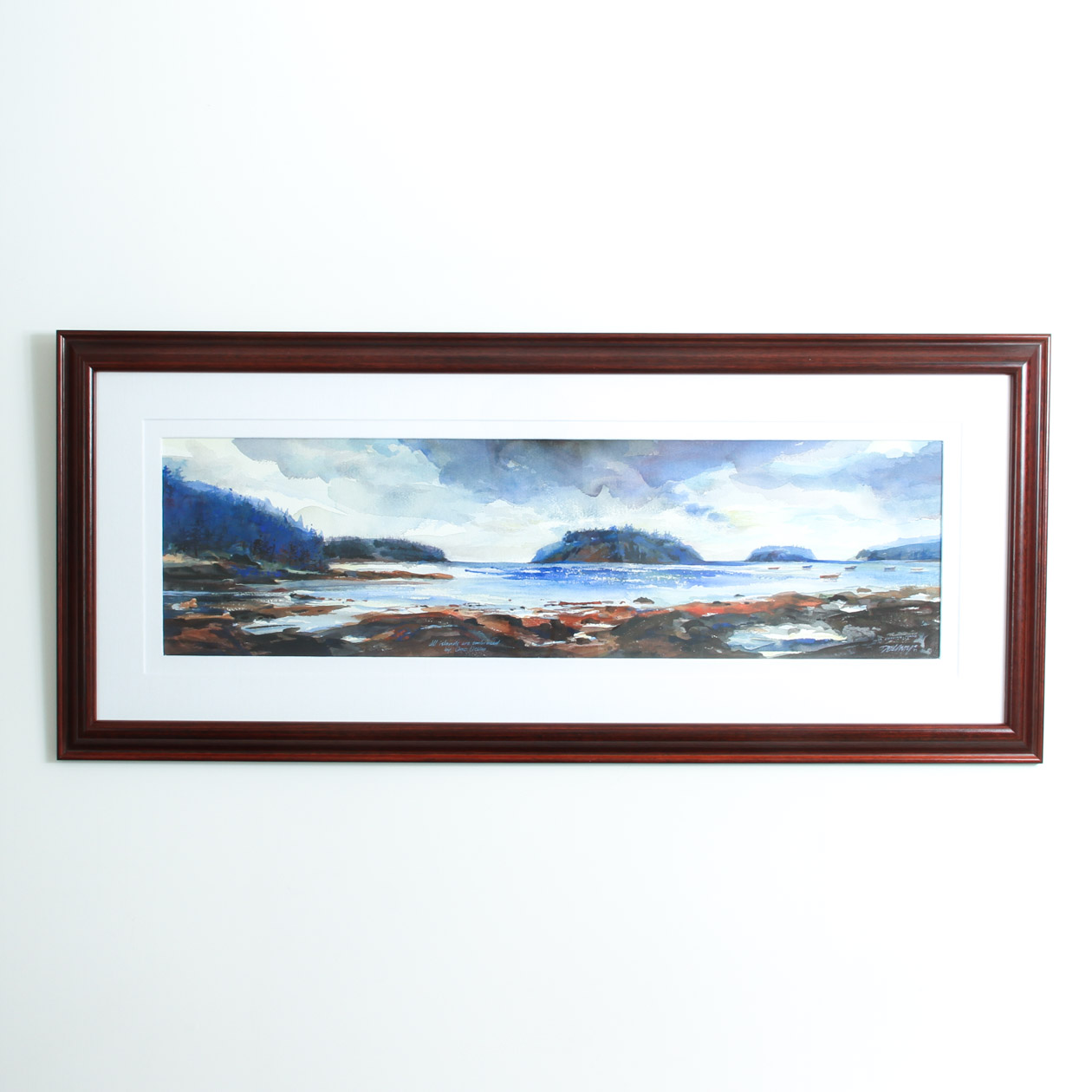 Framed Watercolor Painting by Rick Delanty
