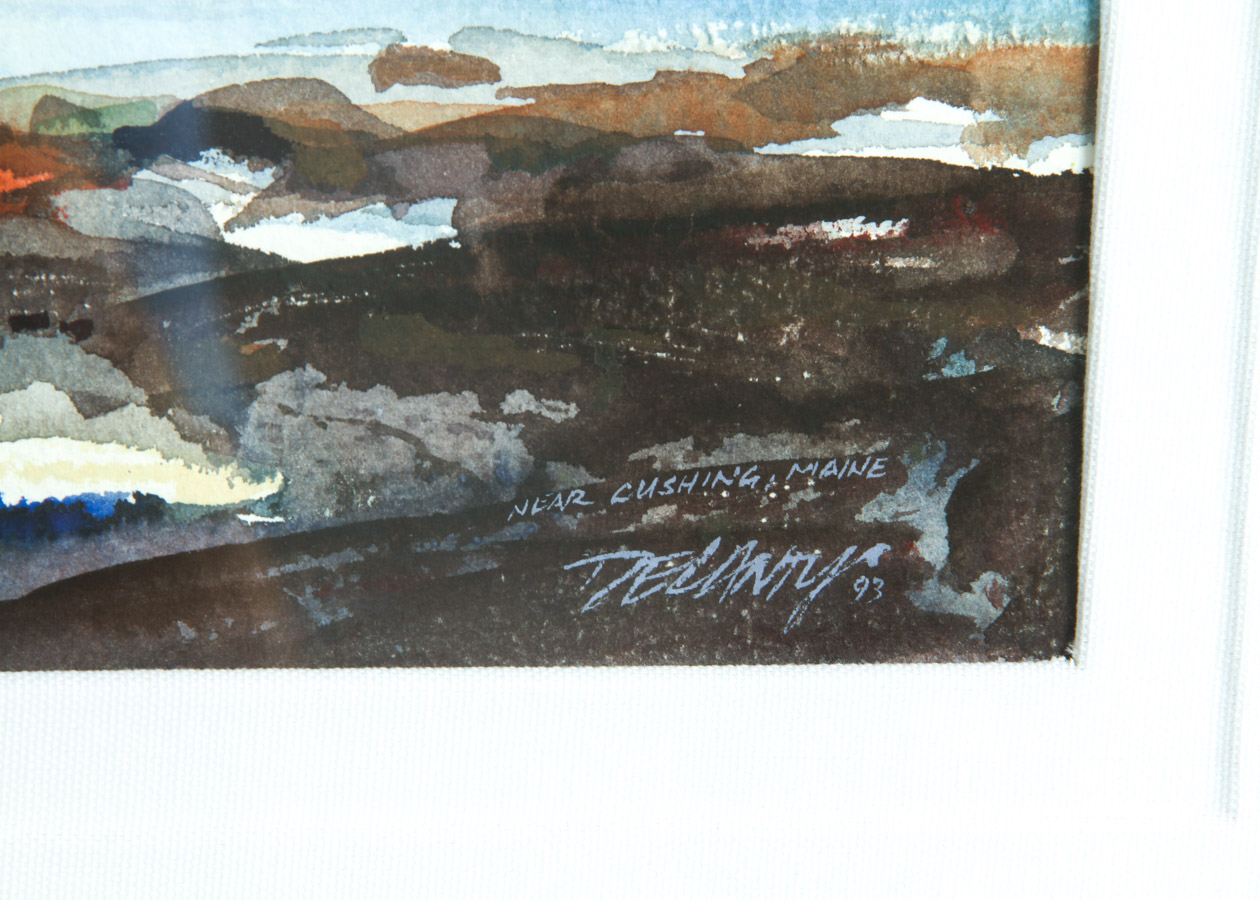 Framed Watercolor Painting by Rick Delanty