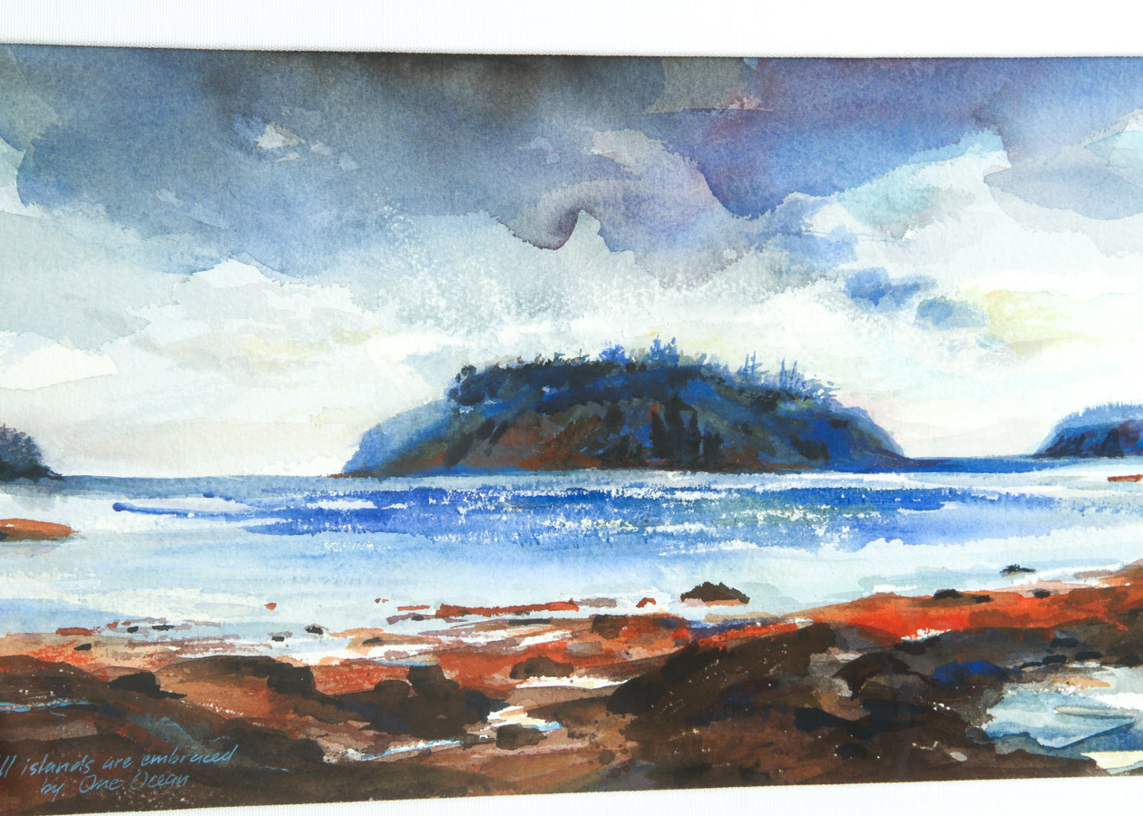 Framed Watercolor Painting by Rick Delanty