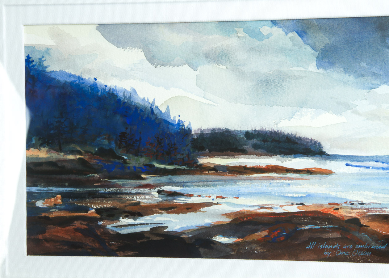 Framed Watercolor Painting by Rick Delanty