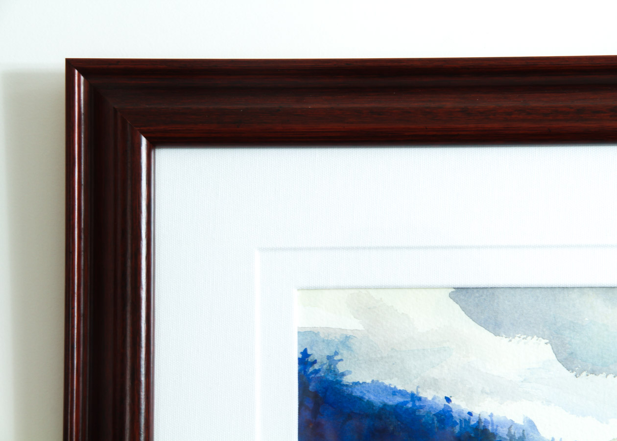 Framed Watercolor Painting by Rick Delanty