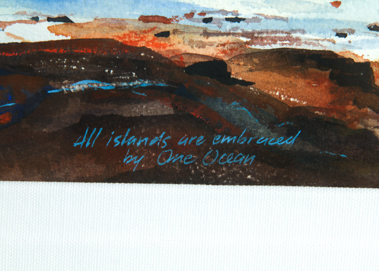 Framed Watercolor Painting by Rick Delanty