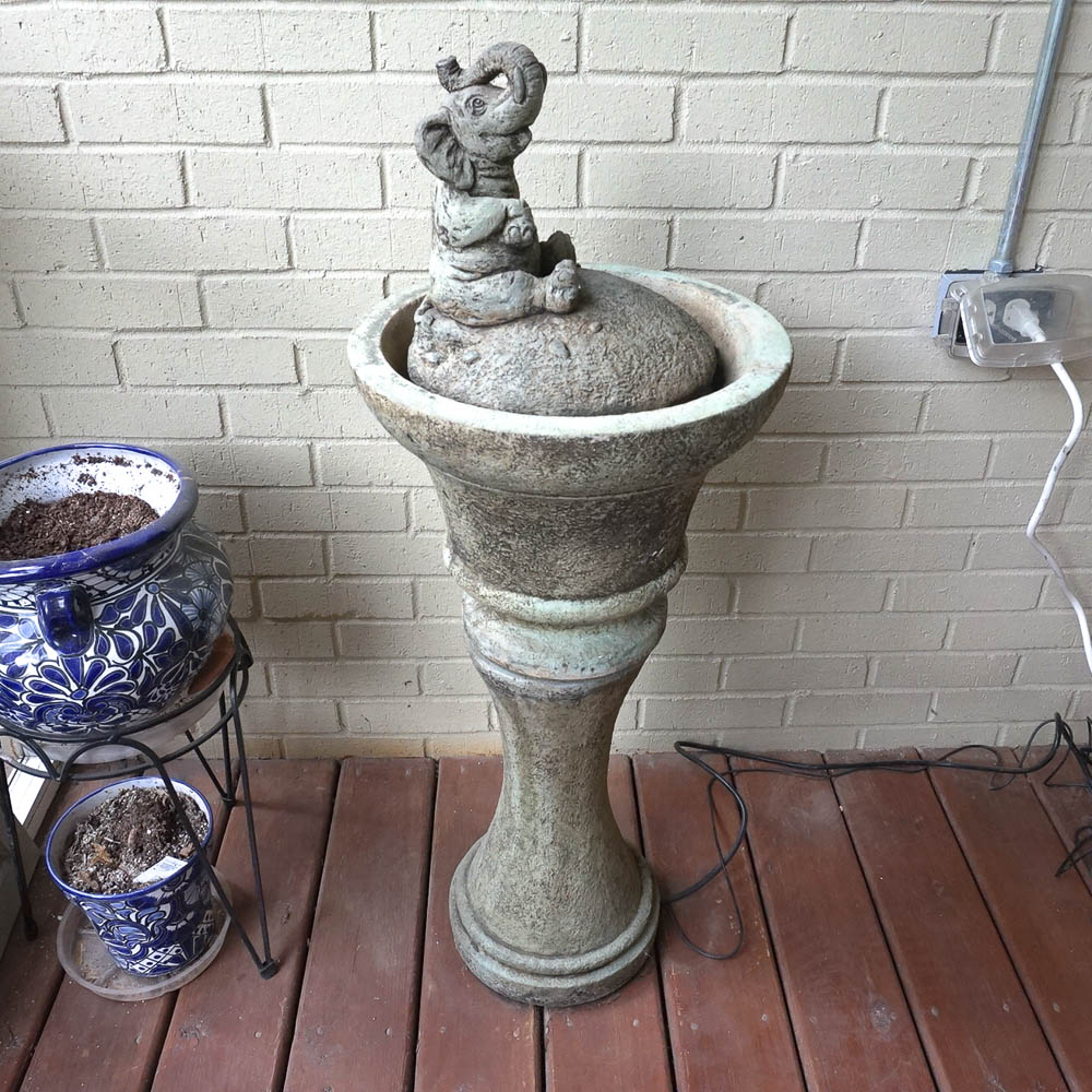 Elephant Sculpture Fountain