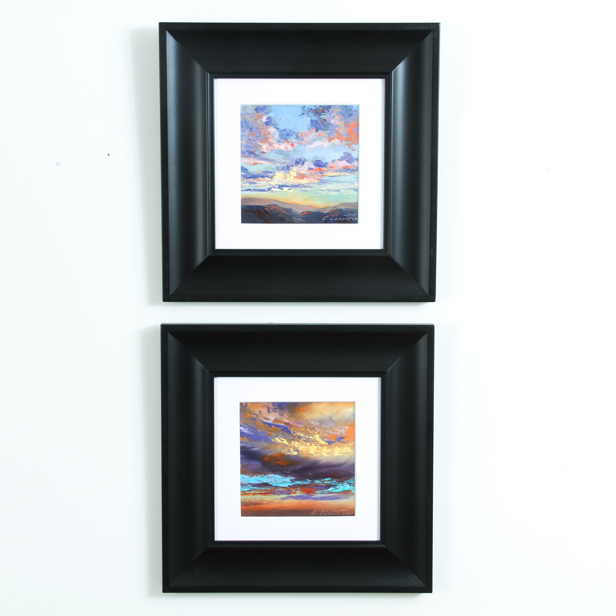 Two Cyndy Carstens Oil on Board Paintings