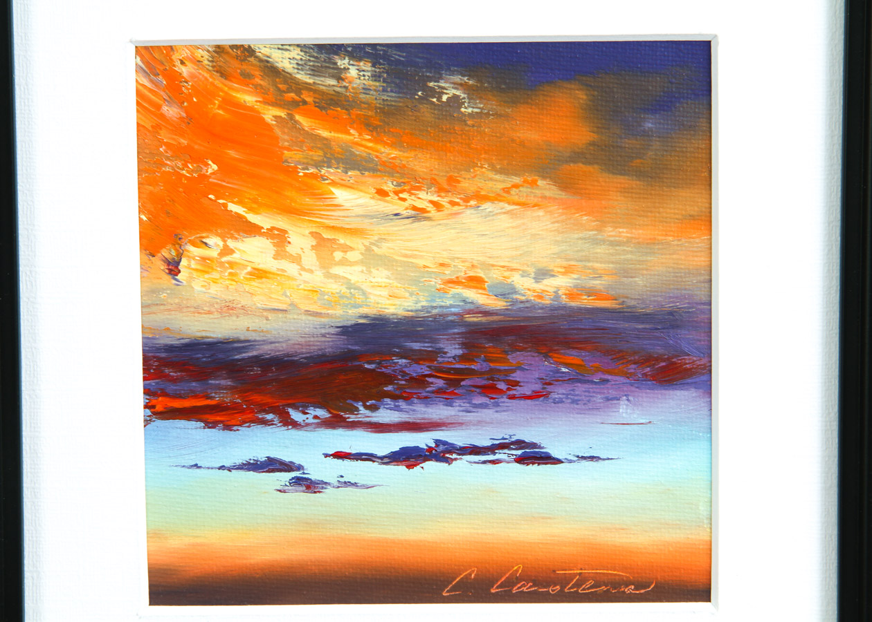 Two Cyndy Carstens Oil Paintings on Paper