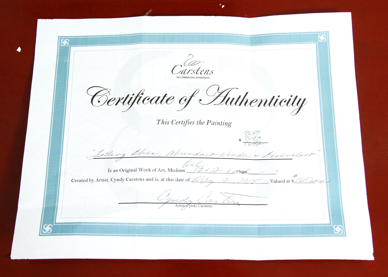 Two Cyndy Carstens Oil on Board Paintings