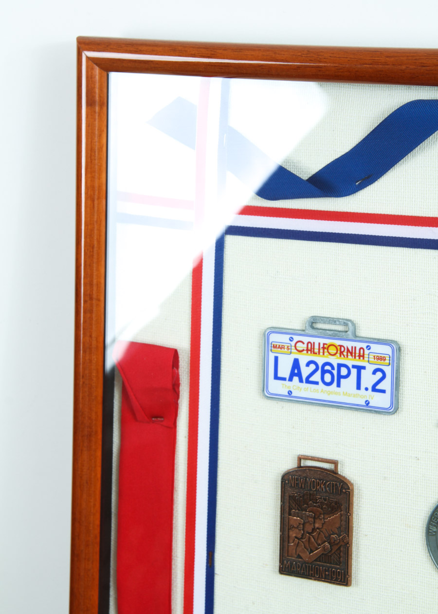 Framed Marathon Medals and Awards