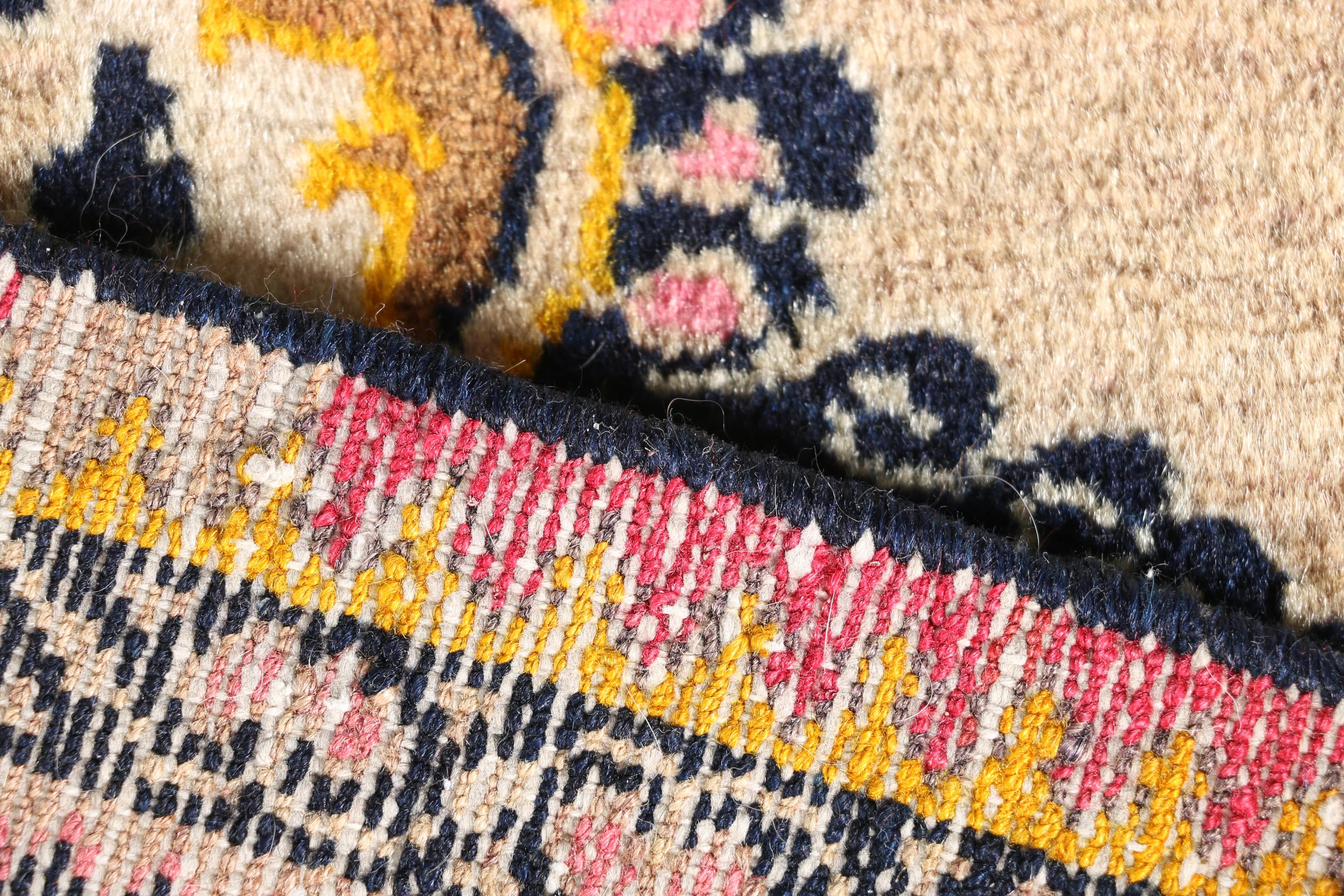 Hand-Knotted Persian Dowry Rug