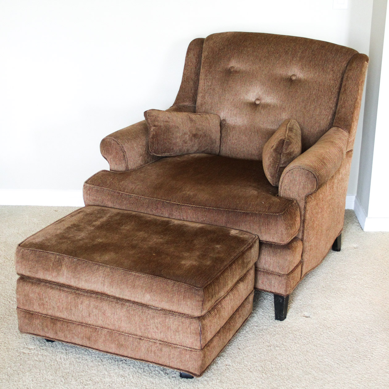 Club Chair with Ottoman