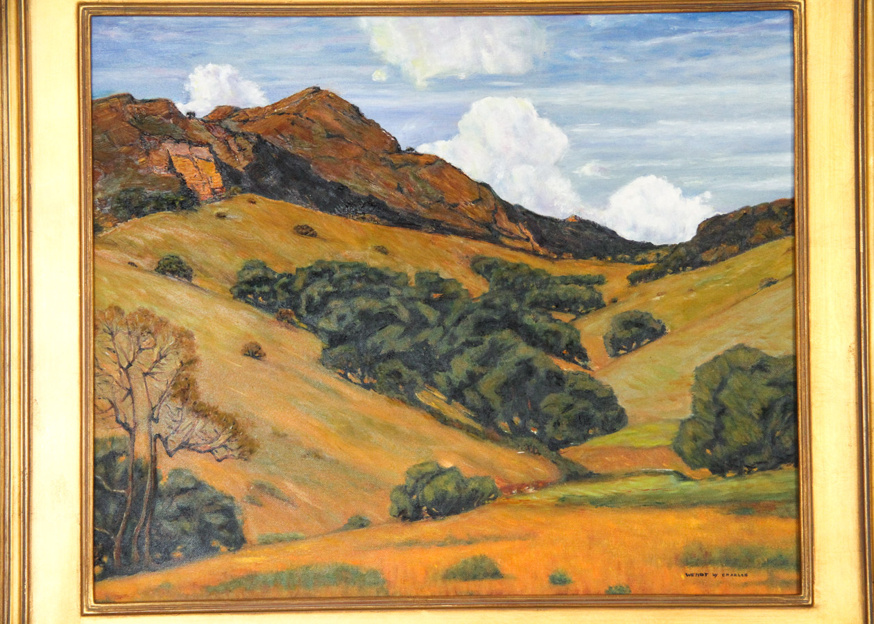 Reproduction Oil on Canvas Landscape Painting After William Wendt