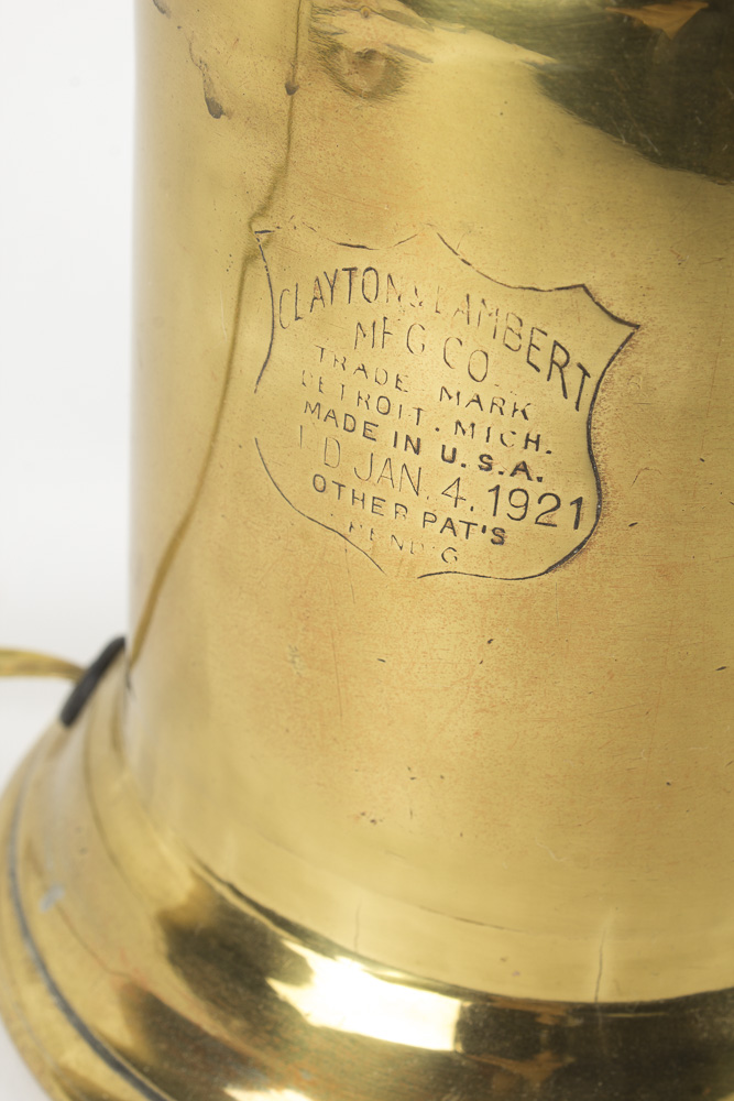 Vintage Clayton Lambert Brass Blow Torch Table Lamp