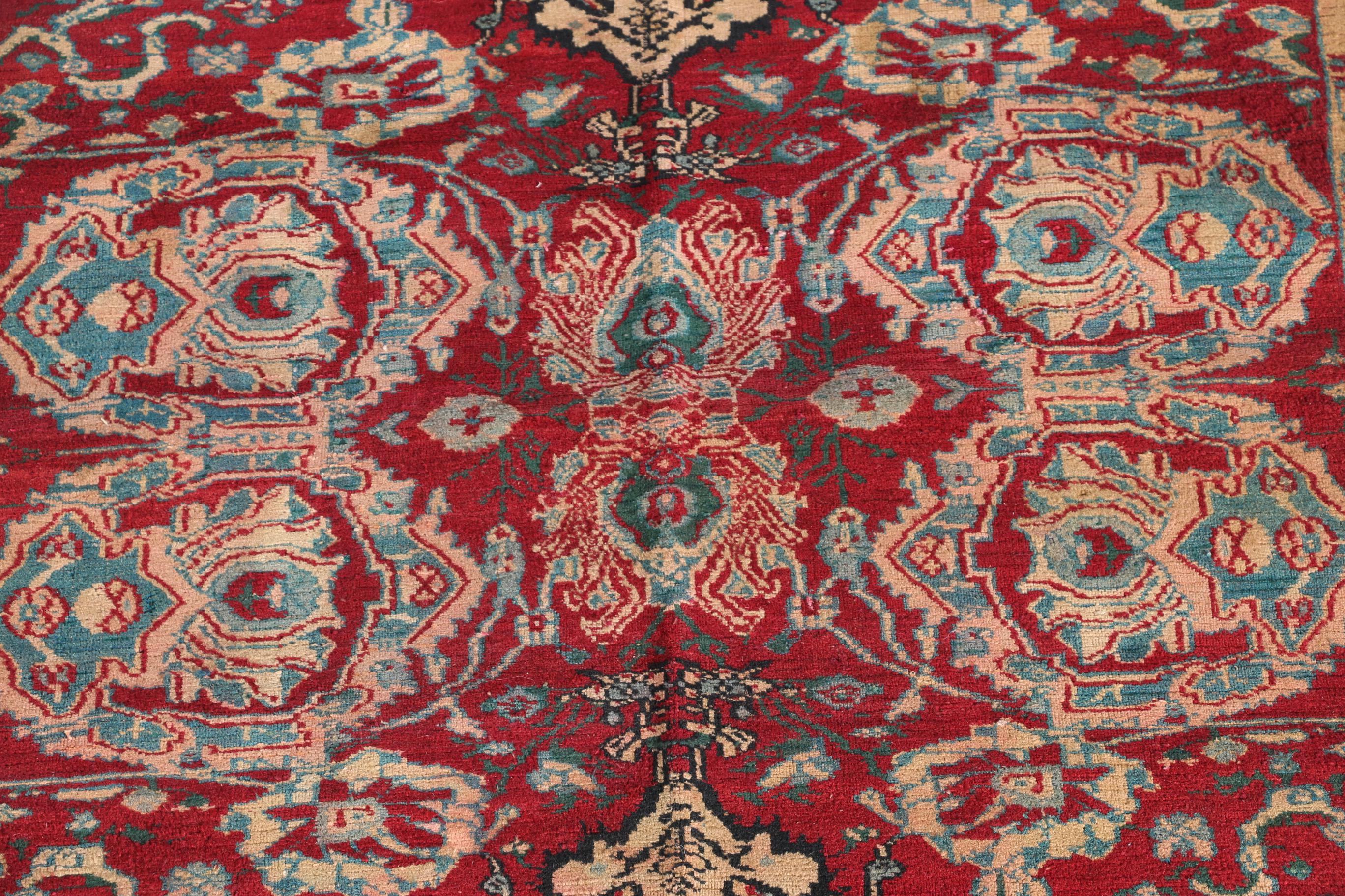 Vintage Hand-Knotted Oushak Area Rug