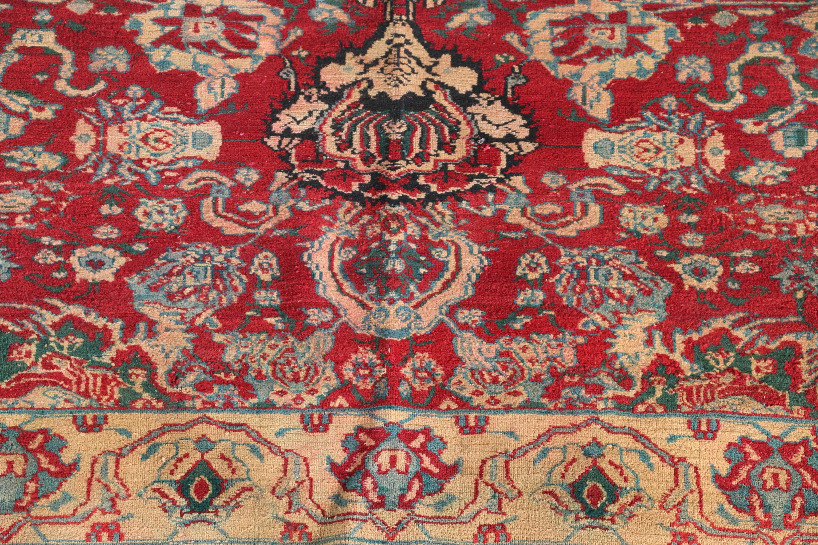 Vintage Hand-Knotted Oushak Area Rug