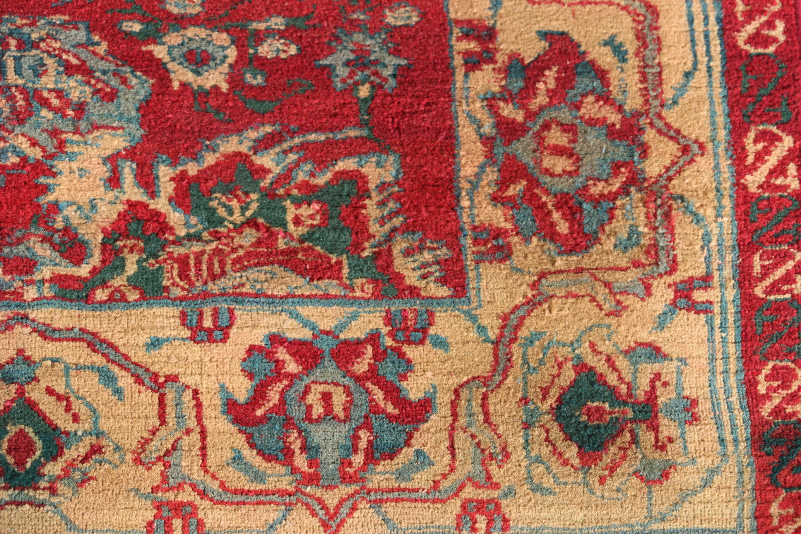 Vintage Hand-Knotted Oushak Area Rug