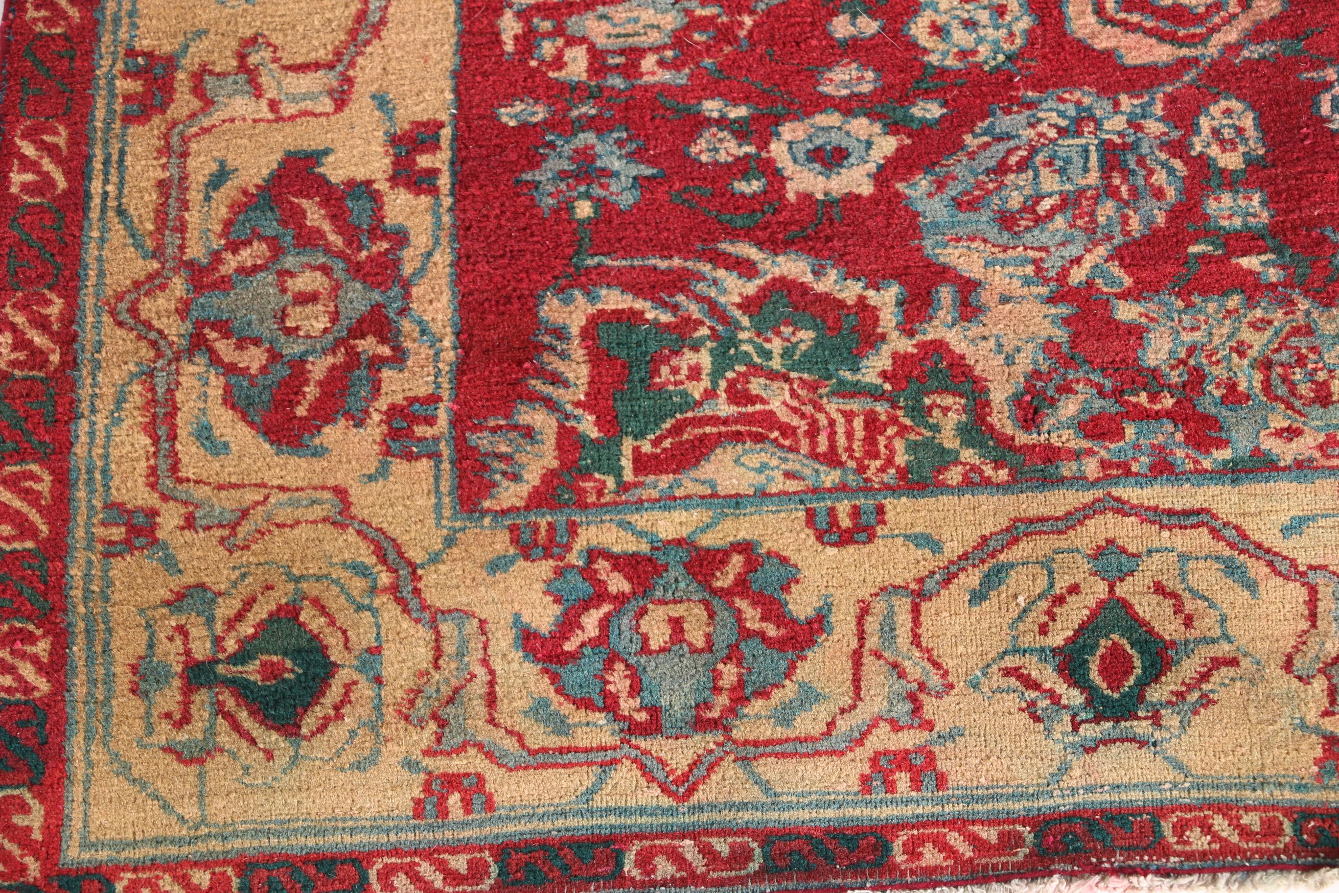 Vintage Hand-Knotted Oushak Area Rug