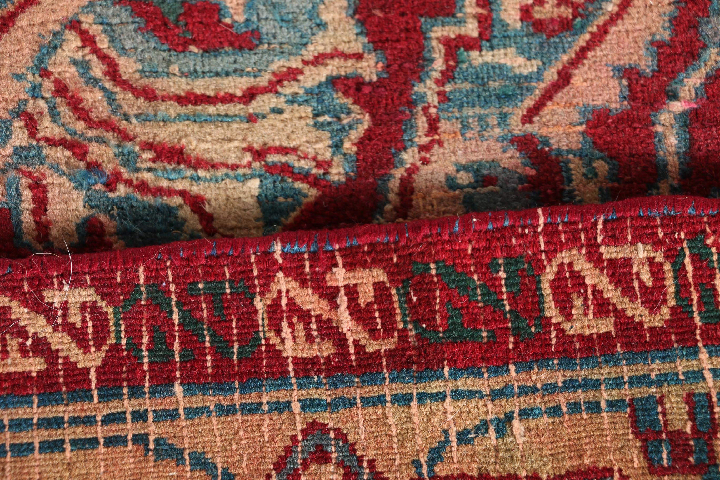 Vintage Hand-Knotted Oushak Area Rug