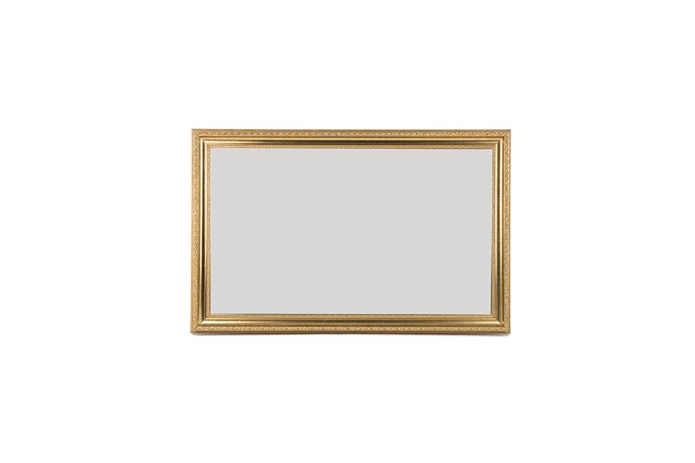 Ornate Gold Tone Wall Mirror