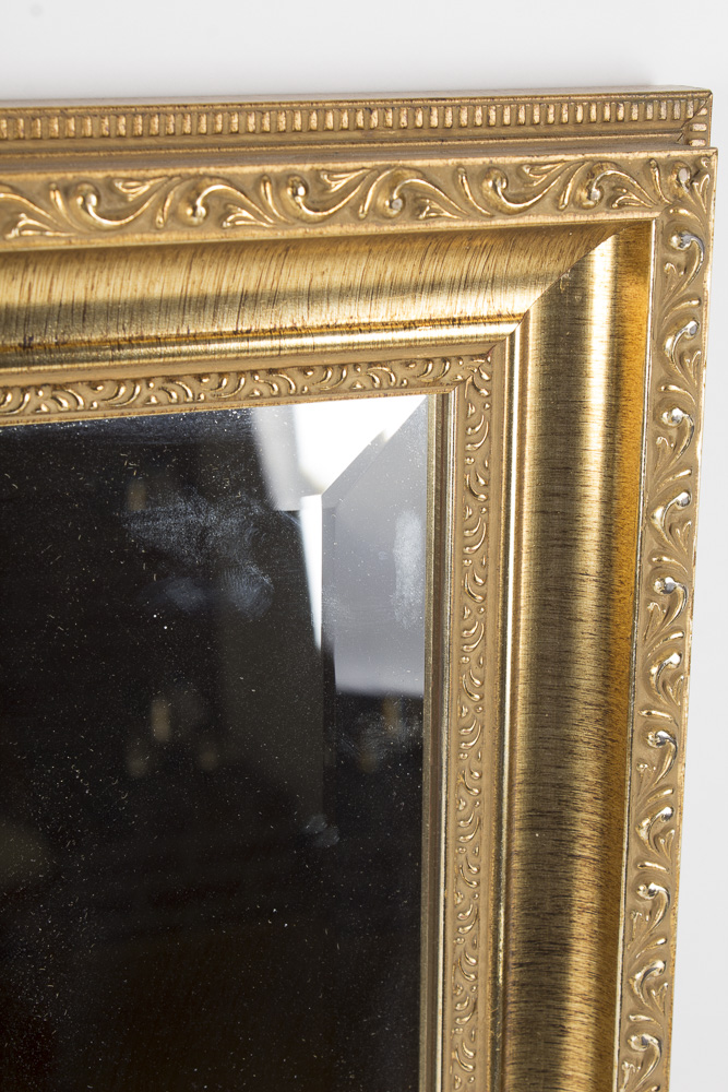 Ornate Gold Tone Wall Mirror