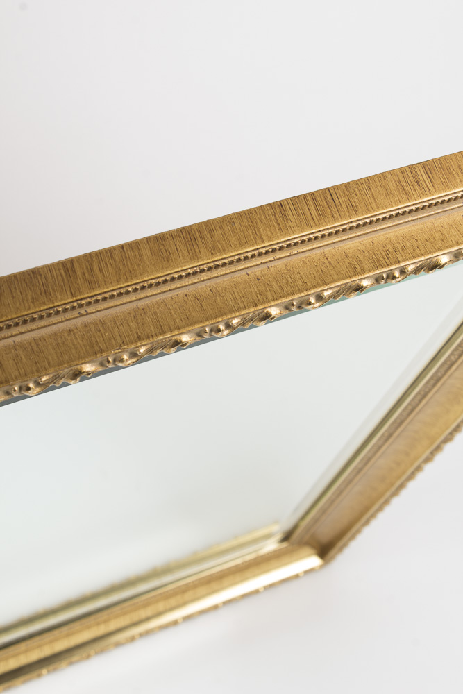 Ornate Gold Tone Wall Mirror
