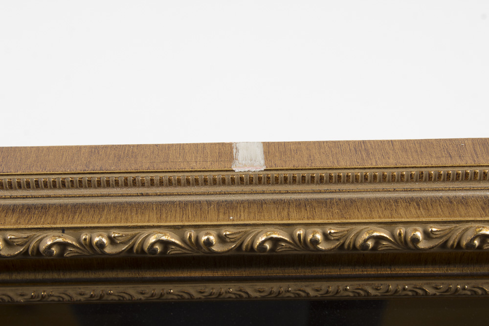 Ornate Gold Tone Wall Mirror