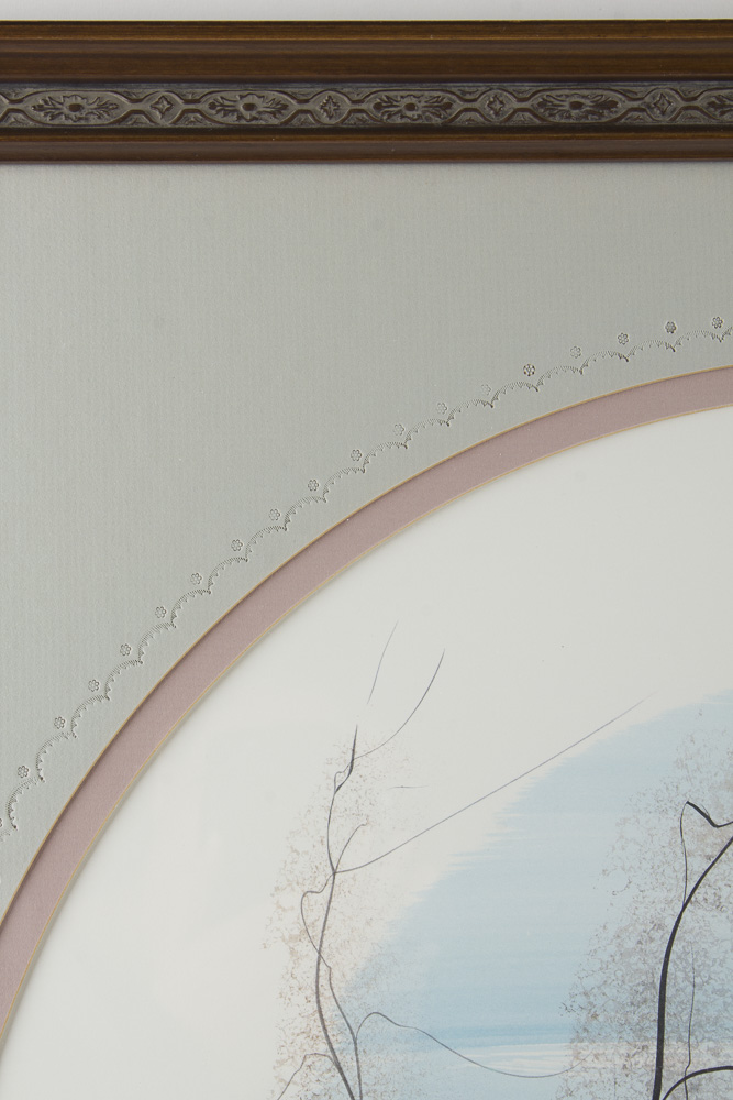 P. Buckley Moss Signed and Numbered Offset Lithograph of Newlyweds