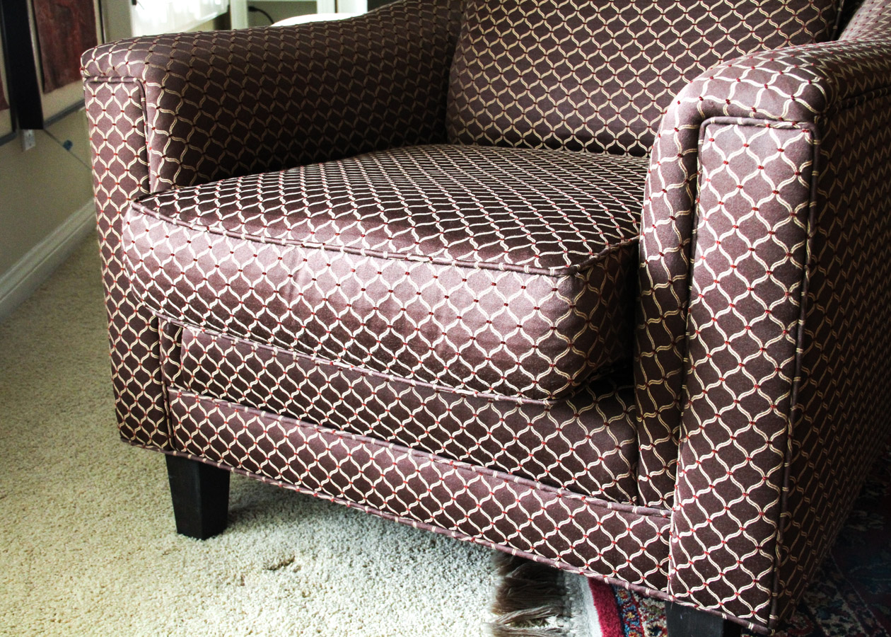 Upholstered Barrel Armchair