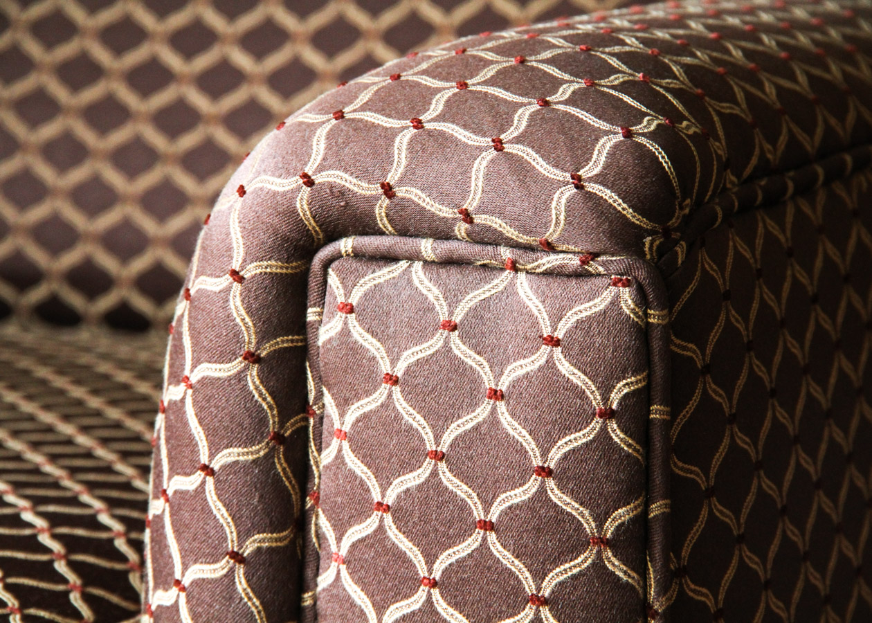 Upholstered Barrel Armchair