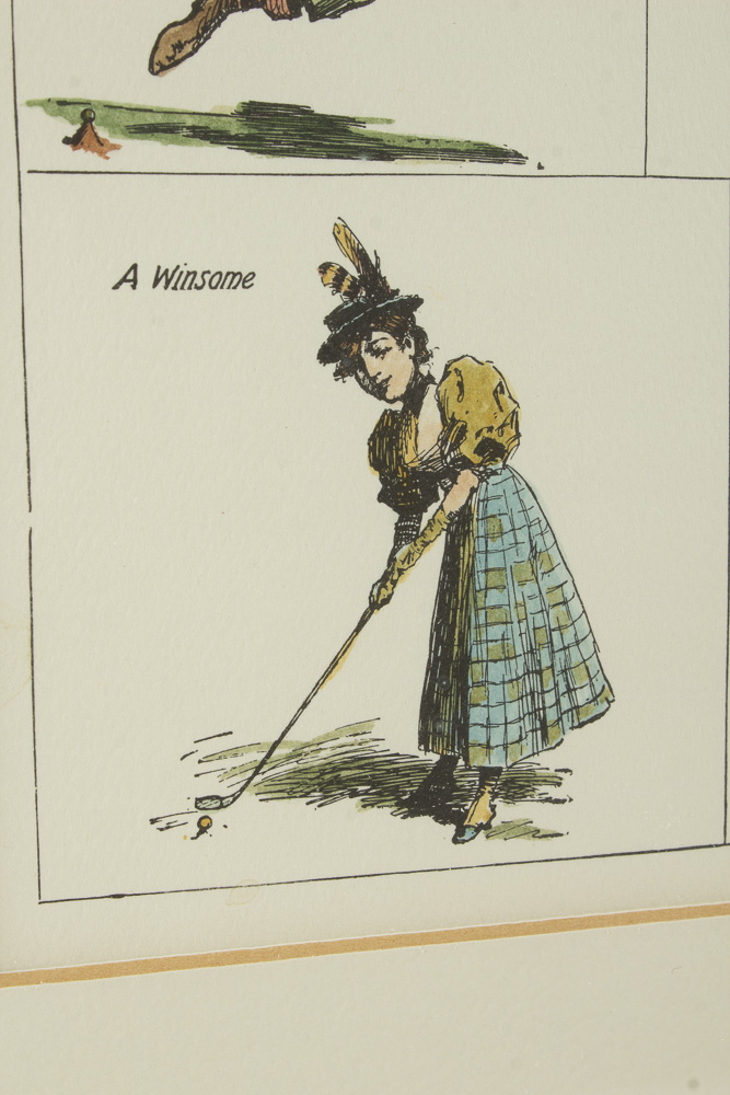 A.B. Frost Lithograph Titled "Golf"