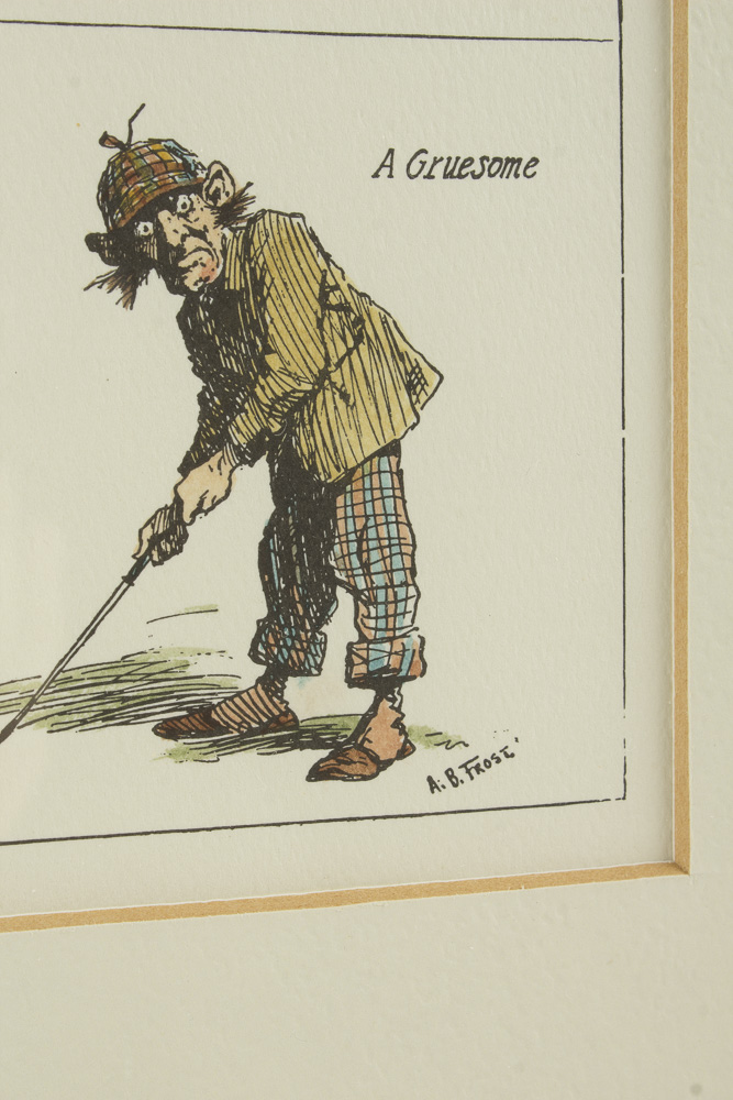 A.B. Frost Lithograph Titled "Golf"