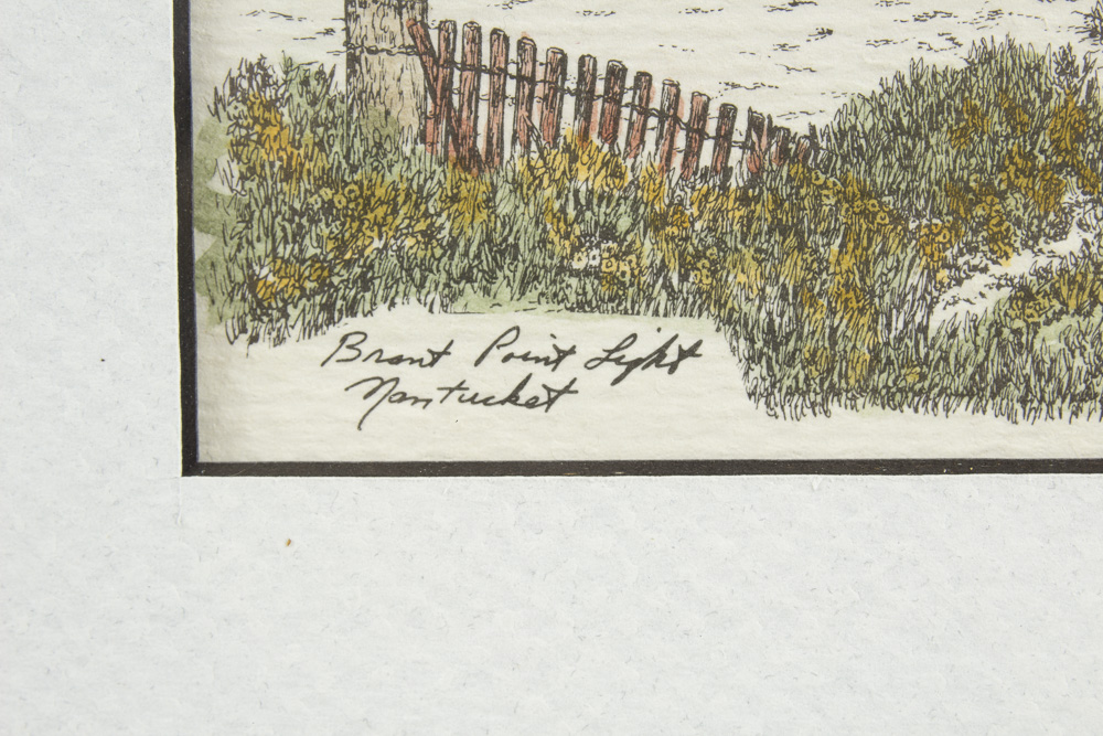 Martin Barry Lighthouse Prints Presented Inside Reused Window Frame