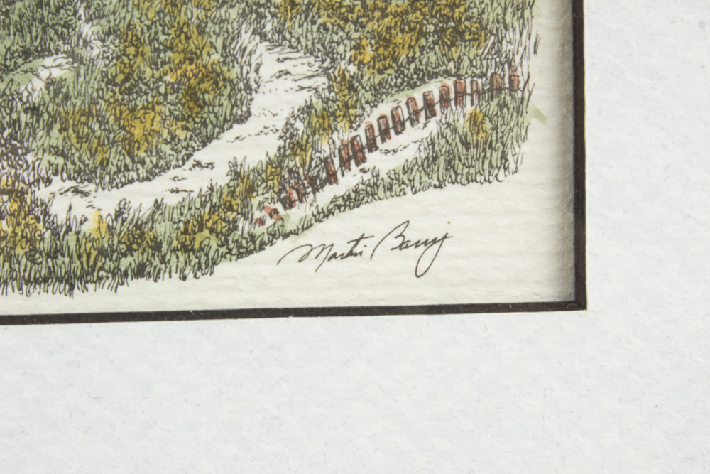 Martin Barry Lighthouse Prints Presented Inside Reused Window Frame