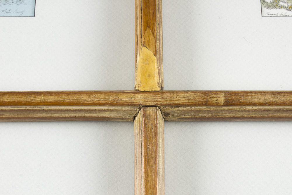 Martin Barry Lighthouse Prints Presented Inside Reused Window Frame