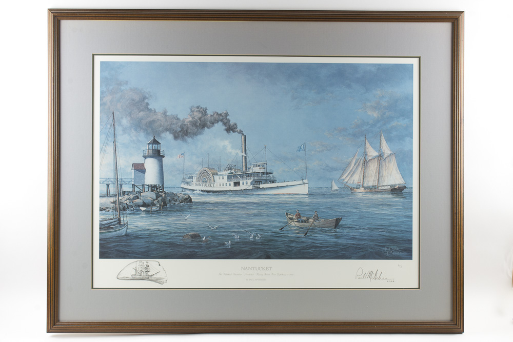 Paul McGehee Signed Offset Lithograph With A/P Remarque Titled "Nantucket"