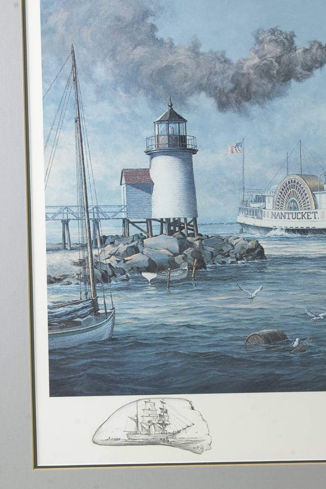 Paul McGehee Signed Offset Lithograph With A/P Remarque Titled "Nantucket"