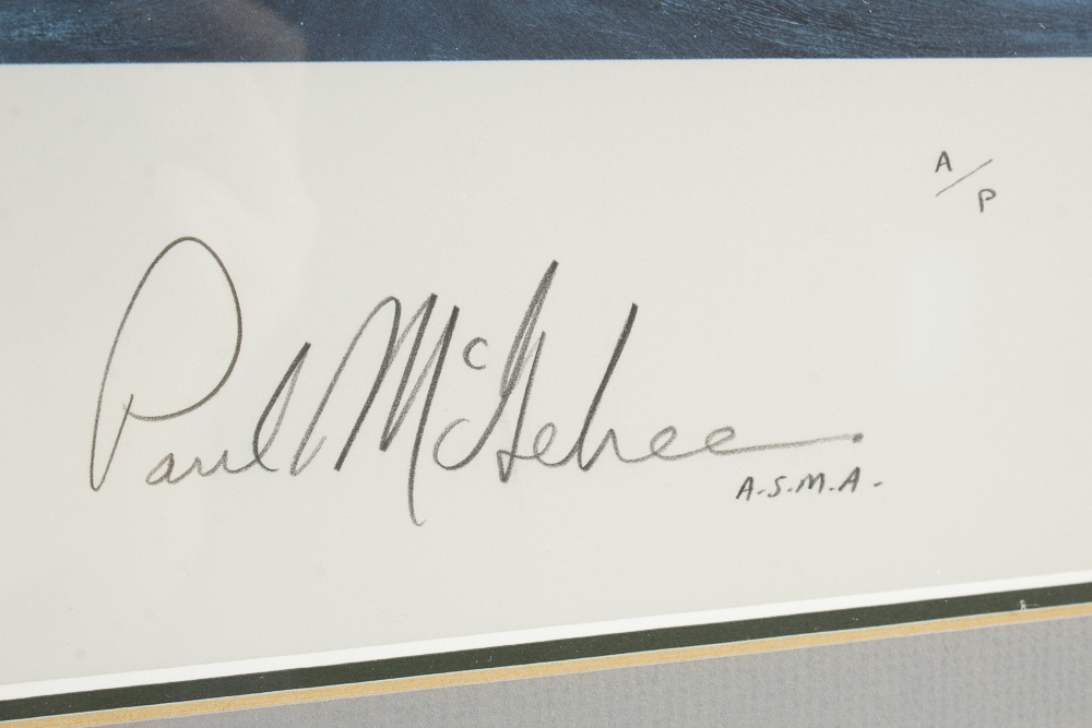 Paul McGehee Signed Offset Lithograph With A/P Remarque Titled "Nantucket"