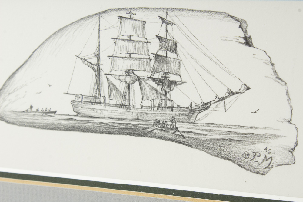 Paul McGehee Signed Offset Lithograph With A/P Remarque Titled "Nantucket"