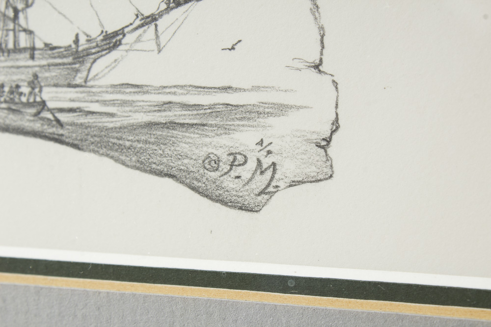 Paul McGehee Signed Offset Lithograph With A/P Remarque Titled "Nantucket"