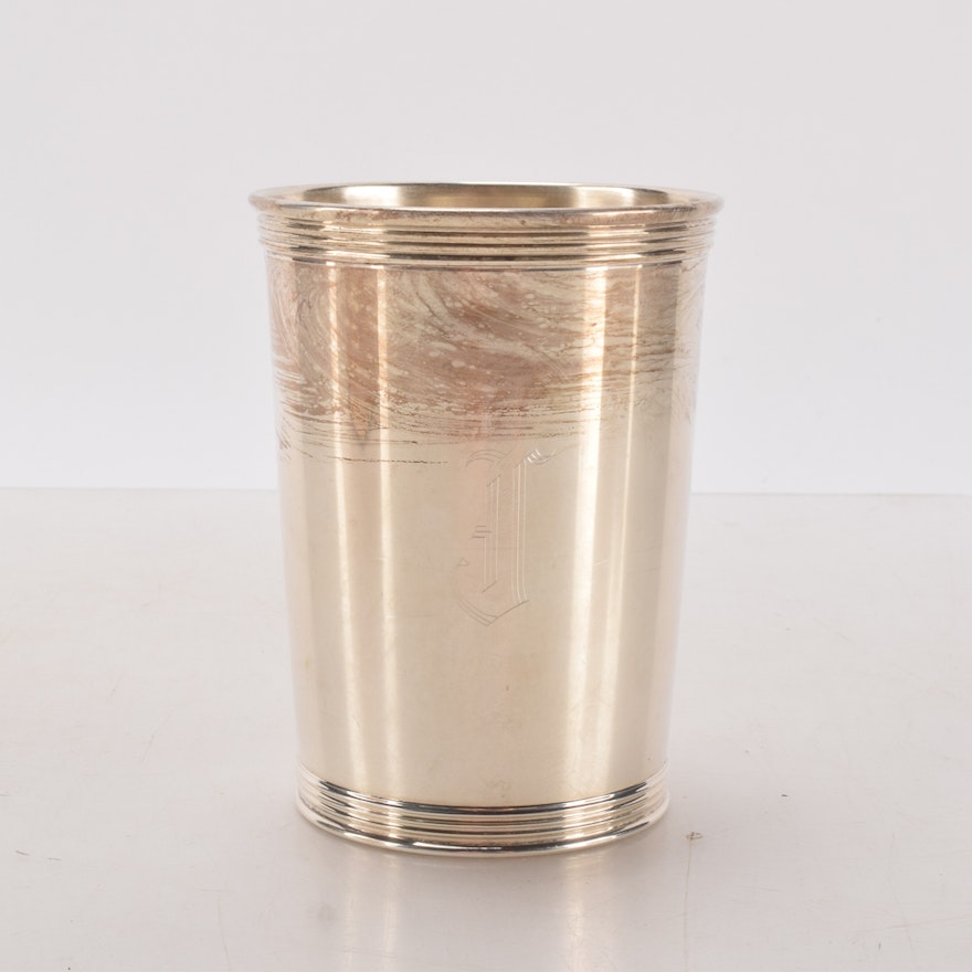 Sterling Silver Monogrammed Mint Julep Cup