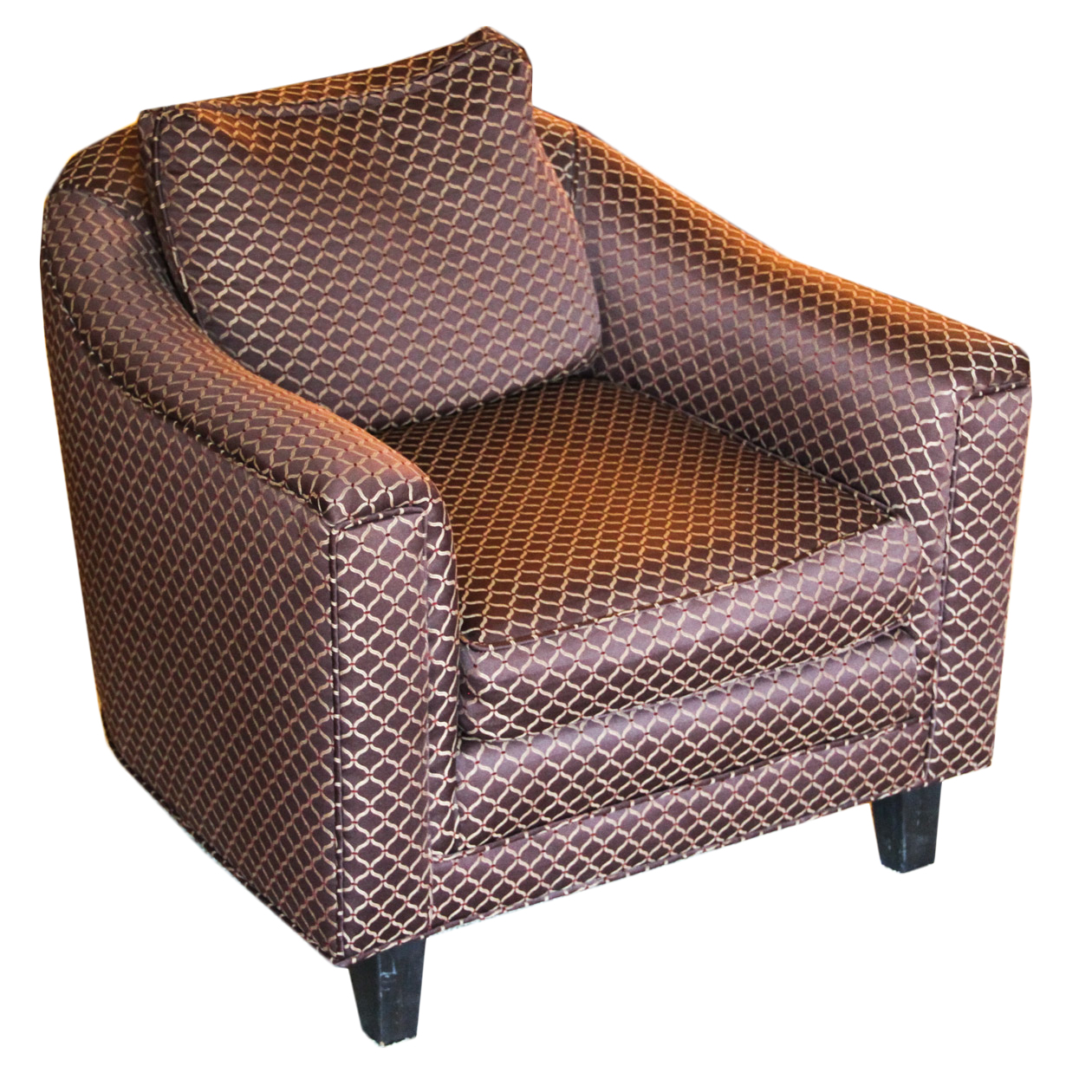Upholstered Barrel Armchair