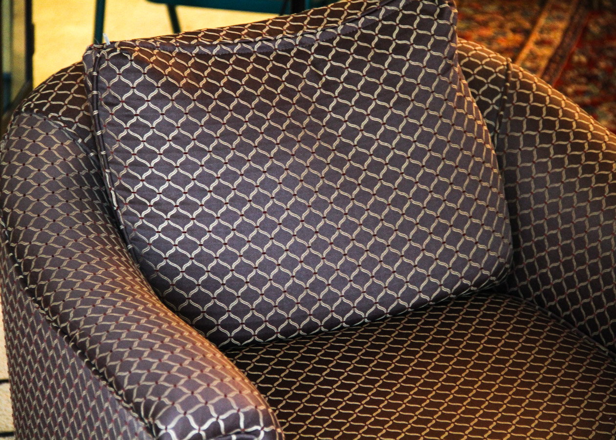 Upholstered Barrel Armchair