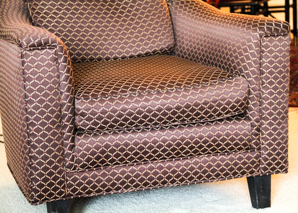 Upholstered Barrel Armchair