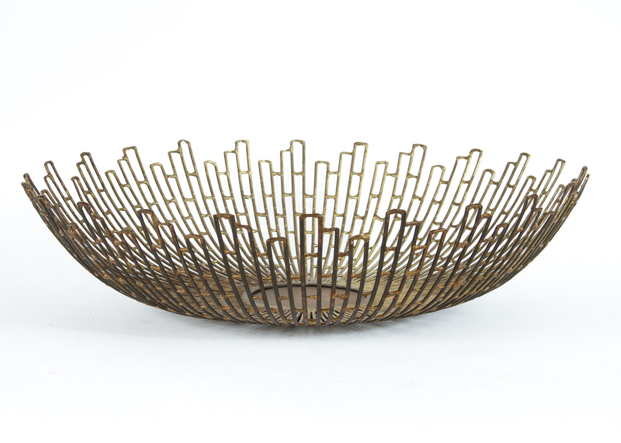 Reticulated Metal Bowl
