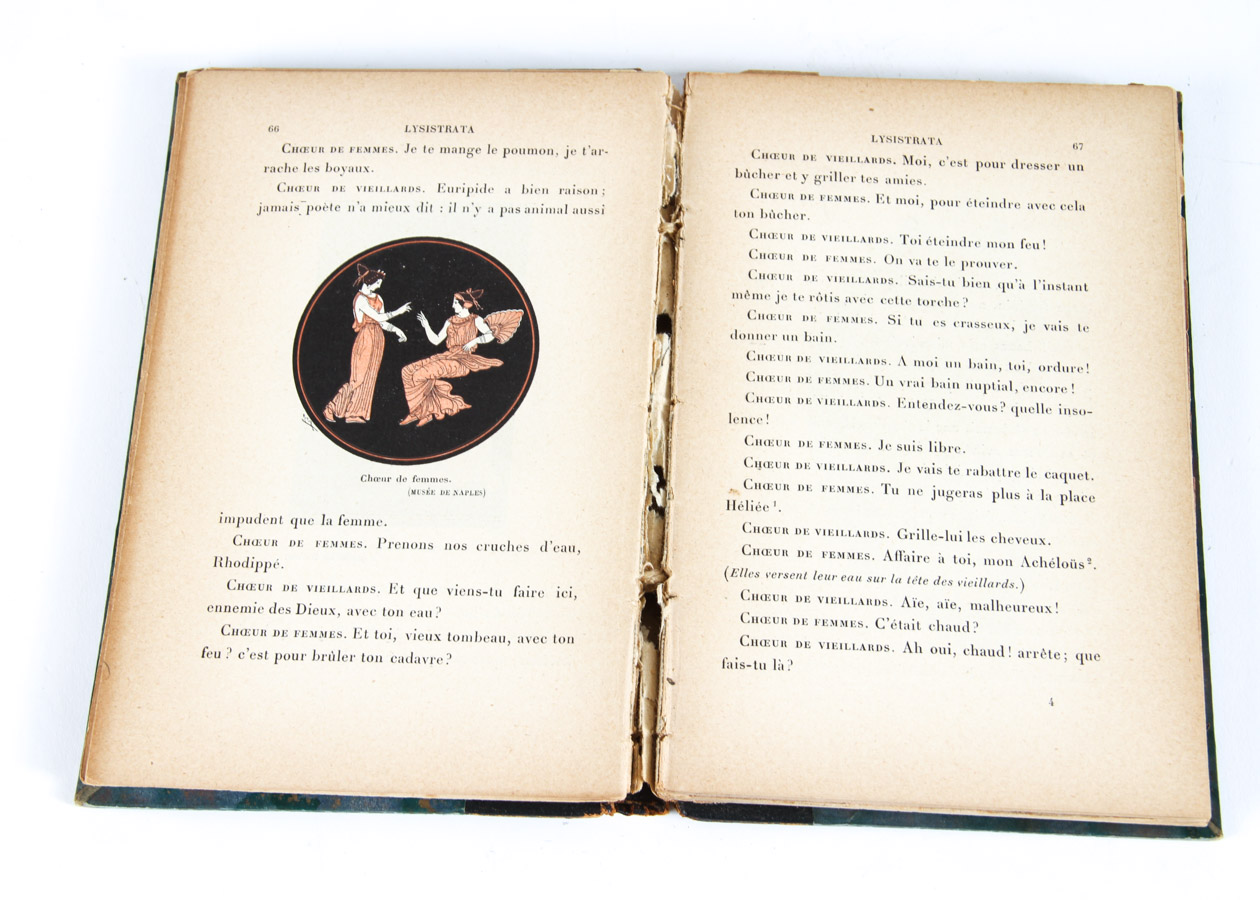 Antique Hardcover Copy of "Lysistrata" by Aristophanes (French)