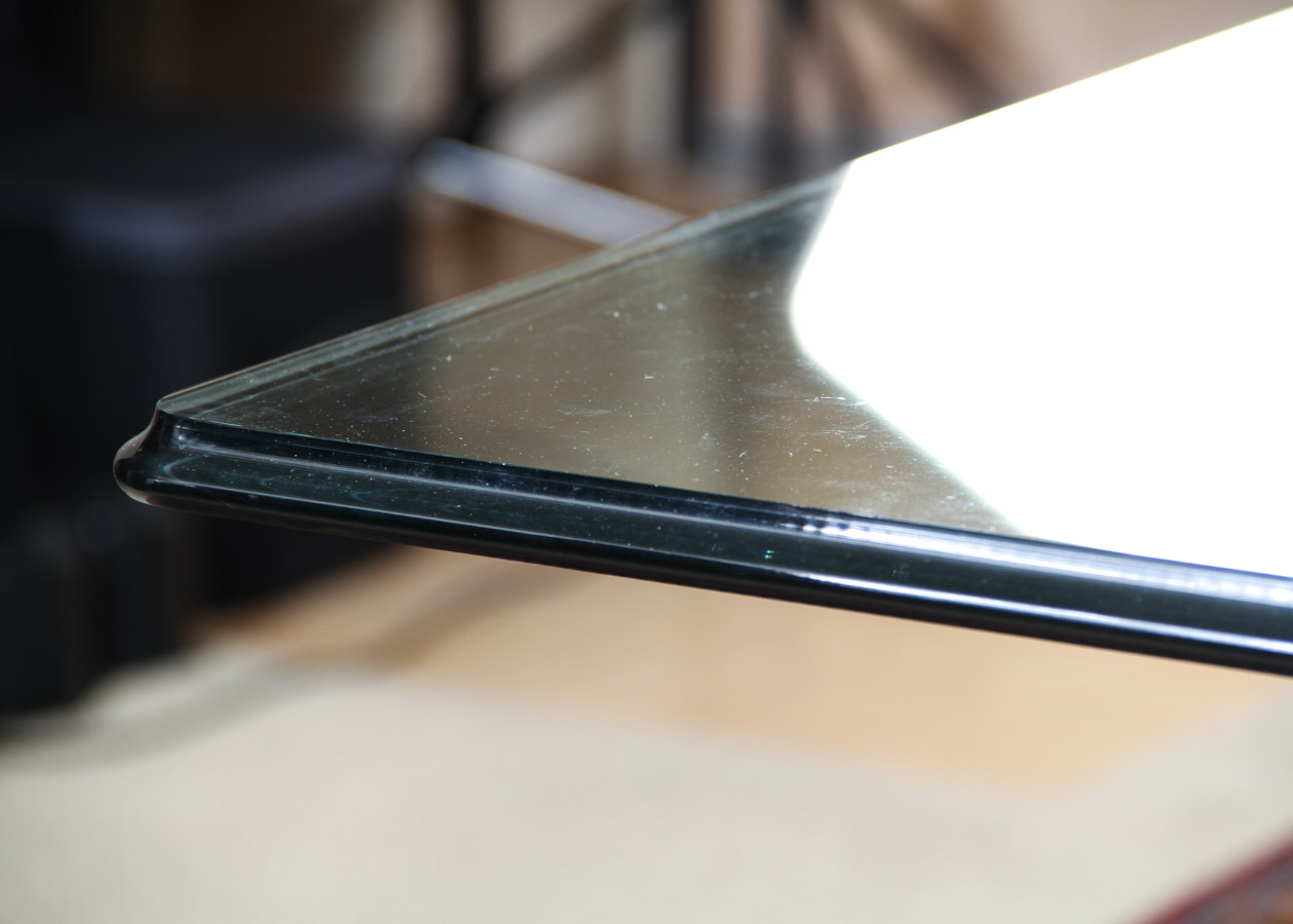 Glass and Wood Dining Table