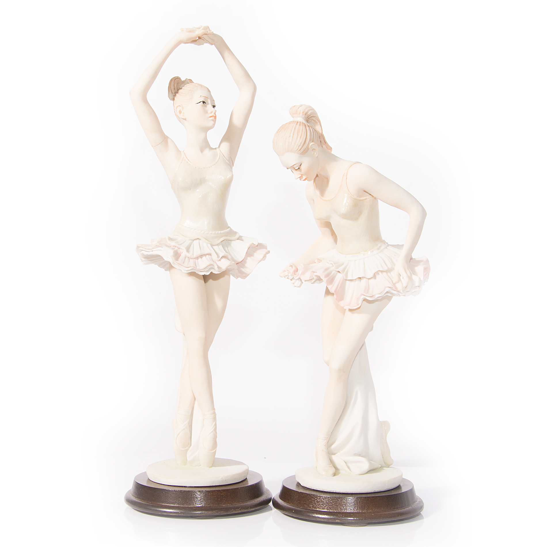 Vintage Capodimonte-Style Pucci Ballerina Figurines