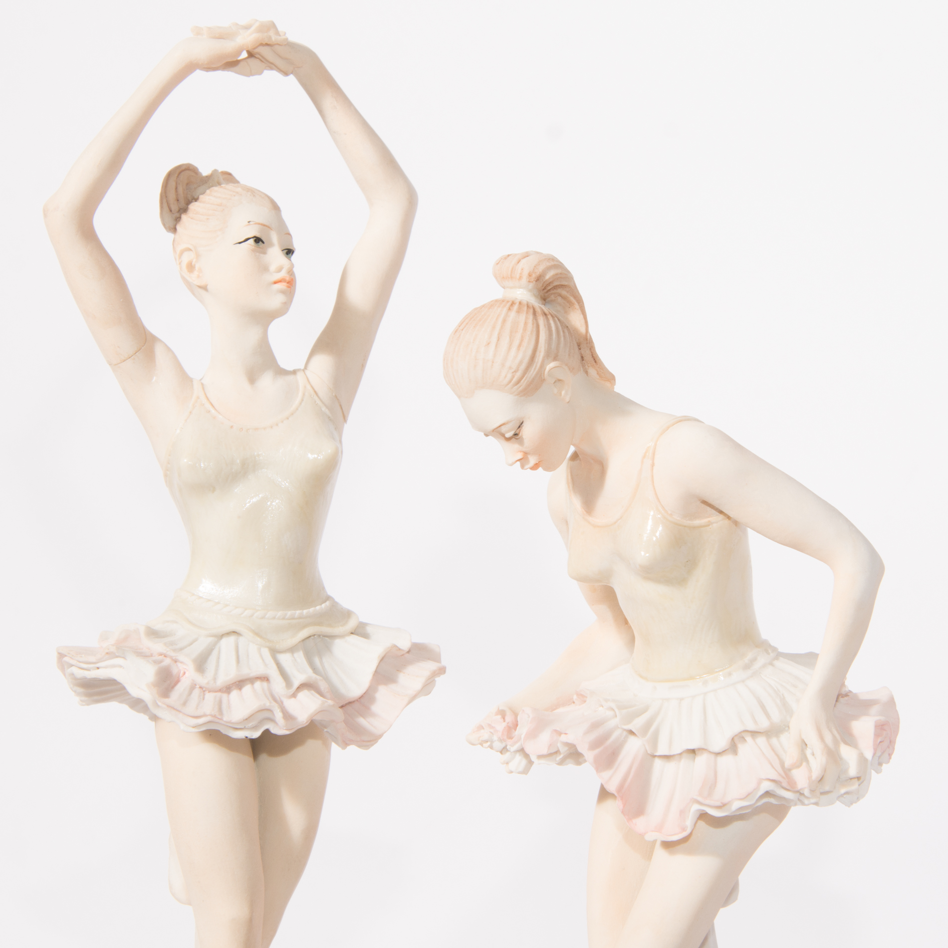 Vintage Capodimonte-Style Pucci Ballerina Figurines