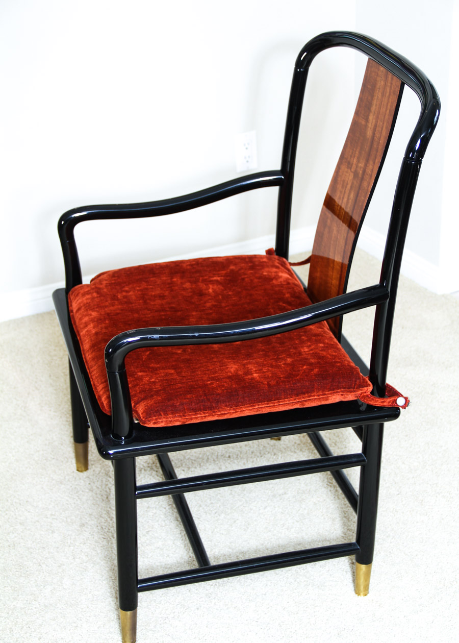 Set of Six Chinoiserie Henredon Elan Chairs